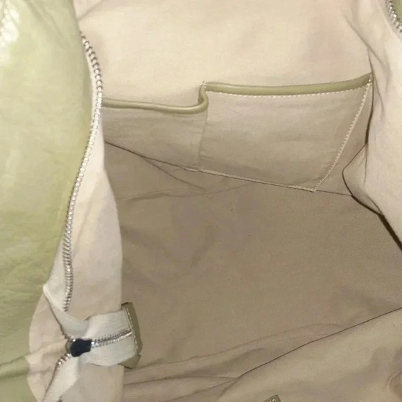 ANTONIO CRISTIANO-Light Olive Italian Leather Tote/Shoulder/Xbody-Studded-NEW - Picture 8 of 8